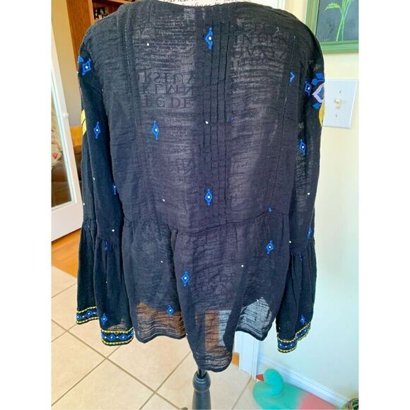 Roller Rabbit Navy Embroidered Tunic - Picture 6 of 9